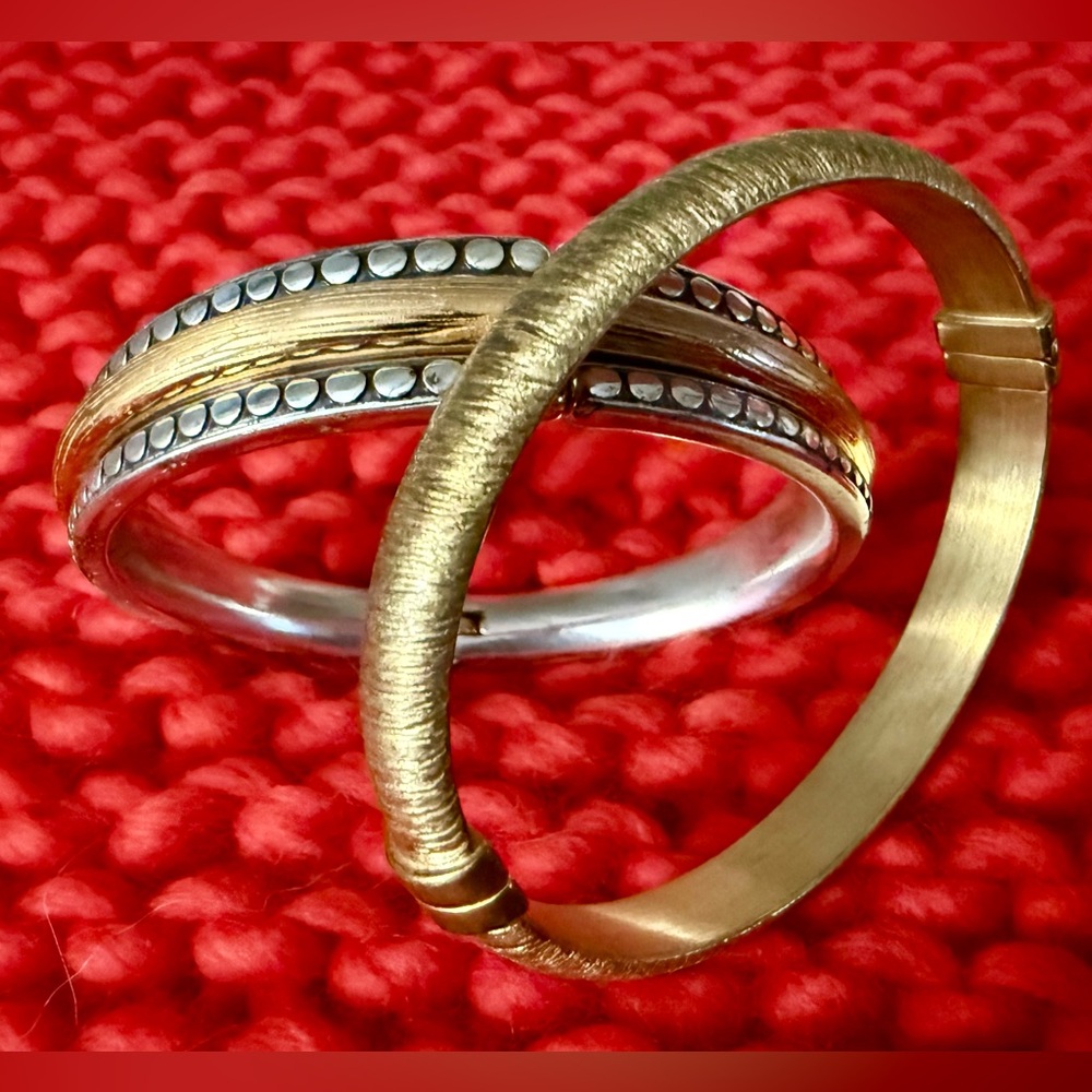 Set of Two Fashion Bangles - Magnetic Closure
